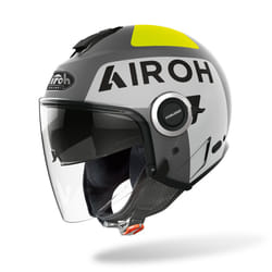 Airoh Helios Up Casco Jet, grigio, dimensione S per uomo
