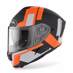 Airoh Spark Shogun Casco, nero-arancione, dimensione M per uomo