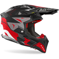 Airoh Aviator 3 Spin Casco Motocross, rosso, dimensione XL per uomo