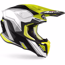 Airoh Twist 2.0 Shaken Casco Motocross, giallo, dimensione XL per uomo