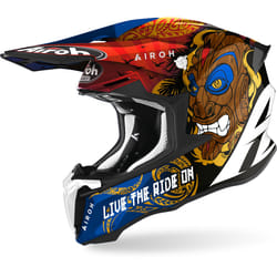 Airoh Twist 2.0 Tiki Casco Motocross, multicolore, dimensione S per uomo