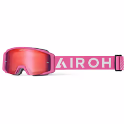 Airoh Blast XR1 Occhiali da motocross, bianco-rosa per uomo