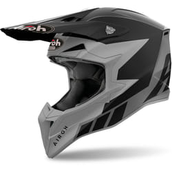 Airoh Wraaap Reloaded Casco da motocross, nero-grigio, dimensione L per uomo