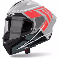 Airoh Matryx Rider Casco, nero-grigio-rosso, dimensione 2XL per uomo