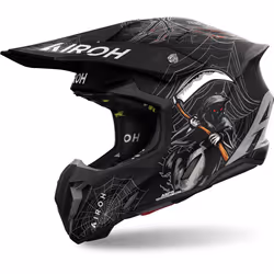 Airoh Twist 3 Arcade Casco da motocross, nero-grigio, dimensione XL per uomo