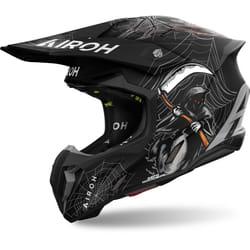 Airoh Twist 3 Arcade Casco da motocross, nero-grigio, dimensione XL per uomo