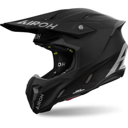 Airoh Twist 3 Solid Casco da motocross, nero, dimensione M per uomo