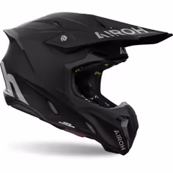 Airoh Twist 3 Solid Casco da motocross, nero, dimensione M per uomo - Vista aggiuntiva 3