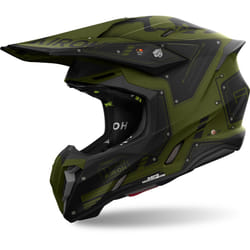 Airoh Twist 3 Military Casco da motocross, verde, dimensione M per uomo