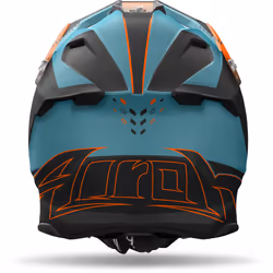 Airoh Twist 3 Shard Casco da motocross, blu-arancione, dimensione S per uomo