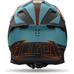 Airoh Twist 3 Shard Casco da motocross, blu-arancione, dimensione S per uomo