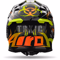 Airoh Twist 3 Toxic Casco da motocross, nero-giallo, dimensione XL per uomo