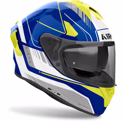 Airoh Spark 2 Chrono Casco, blu-giallo, dimensione M per uomo