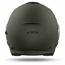 Airoh Helios Color 06 Casco Jet, verde, dimensione M per uomo