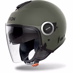 Airoh Helios Color 06 Casco Jet, verde, dimensione XL per uomo