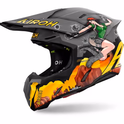 Airoh Twist 3 Adventure Casco da motocross, multicolore, dimensione XL per uomo