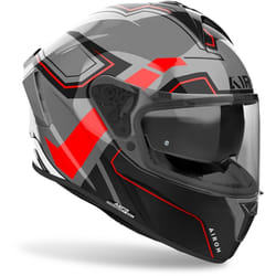 Airoh Spark 2 Dart Casco, nero-grigio-rosso, dimensione M per uomo