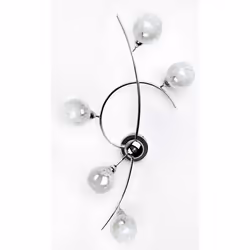 Novecento Debby, 5 lampadina(e), Cromo, Bianco