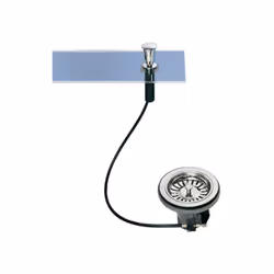 Scarico automatico del lavandinoCon maniglia.Diametro: 90mmConnessione: 1 1/2" (40x49)