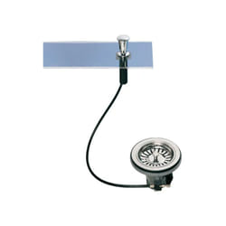 Lira - Scarico per lavello singolo diametro 90mm, automatico, con maniglia