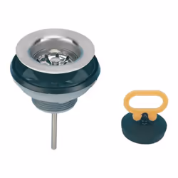 Scarico con cestello estraibile per lavelloin ceramicacon piletta di diametro 60 mm.