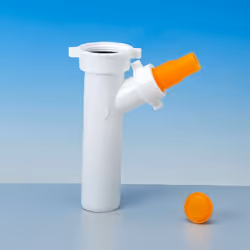 Art./9 Raccordo bianco F 1"1/2 ø40 attacco lavatrice e lavastoviglie 145 mm