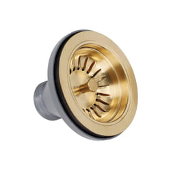 Scarico a cestello senza troppopieno, diametro 114,3mm oro 24 satinato