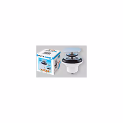 Piletta Bagno con tappo chiusura "No Problem". Cromo