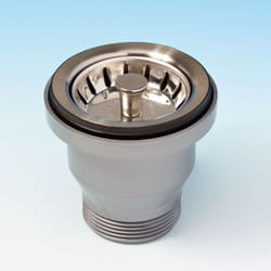 Lira - Piletta basket 'mini' senza troppo-pieno per lavelli inox con foro ø60 flangia ø70 uscita 1'1/2 Gas 1954.007