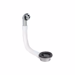 Tappo in polipropilene e protezione dell'acqua cromata. Per il lavabo. Guarnizione in PVC. Profondità del troppopieno: 24mm L ...