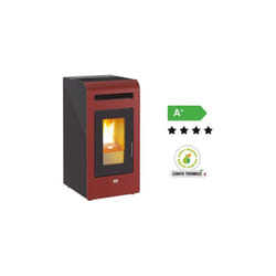 Stufe stufa a pellet queen plus he 14 bordeaux potenza 12,2 Kw/h -riscalda 330MC