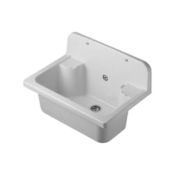 Pilozzo maxi 55x37 con flangia a muro e griglia - Colore: marmo bianco