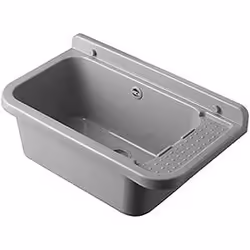 Lavatoio-Pilozzo da Parete, Resina PP, 60 x 34 cm, Grigio