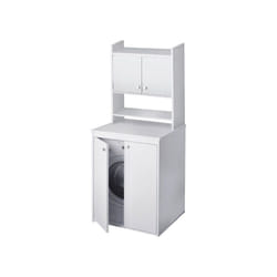 Mobile bagno sopralavatrice in resina. Mobili lavanderia