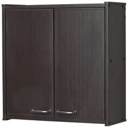 Pensile in pvc F760PWAM in resina pvc, Fornito in kit di montaggio, Interni/Esterni, 59x21x59 cm, Wenge - Negrari