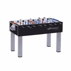 Calciobalilla F-200 EVOLUTION con aste uscenti, piano gioco corto in vetro