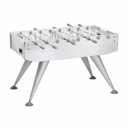 Calciobalilla IMAGE aste rientranti piano gioco corto in vetro lucido