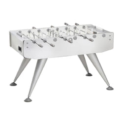 Calciobalilla IMAGE aste rientranti piano gioco corto in vetro lucido