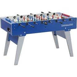 Garlando Calcio Balilla Master PRO con Aste Uscenti e Gambe Pieghevoli Blu