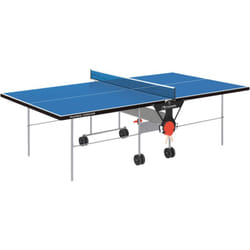 Garlando - Tavolo da Pin Pong con Piano Blu e Ruote per Esterno Training Outdoor
