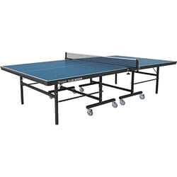Garlando Tavolo da Ping Pong Club Indoor con Ruote per Interno Blu