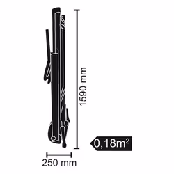 Everfit Tapis roulant TFK 455 Slim HRC - Vista aggiuntiva 5