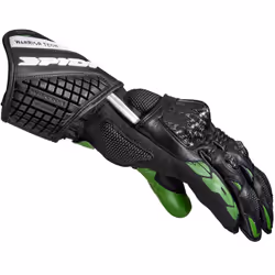 Spidi Carbo 5 Guanti da moto, nero-verde, dimensione L per uomo