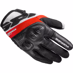 Spidi Flash-R Evo Tex Guanti da moto da donna, rosso, dimensione L per donne