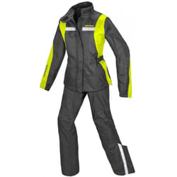 Spidi Touring Rain Kit Tuta da pioggia da moto da donna a due pezzi, giallo, dimensione L per donne