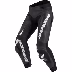 Spidi RR Pro Warrior Pantaloni in pelle moto, nero-bianco, dimensione 58 per uomo