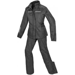 Spidi Touring Rain Kit Tuta da pioggia da moto da donna a due pezzi, nero, dimensione 2XS per donne