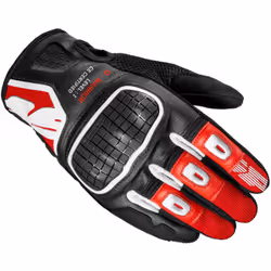 Spidi G-Warrior Guanti moto, nero-rosso, dimensione M per uomo