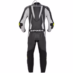 Spidi Sport Warrior Pro Tuta in pelle della moto monopezzo perforata, nero-bianco, dimensione 56 per uomo