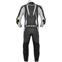 Spidi Sport Warrior Pro Tuta in pelle della moto monopezzo perforata, nero-bianco, dimensione 56 per uomo